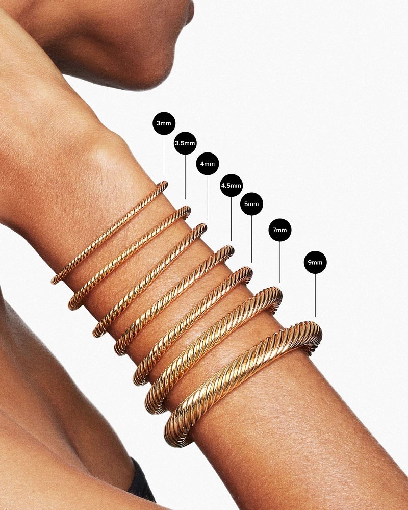 Solari Bracelet 18K Yellow Gold with Diamonds, 2.6mm