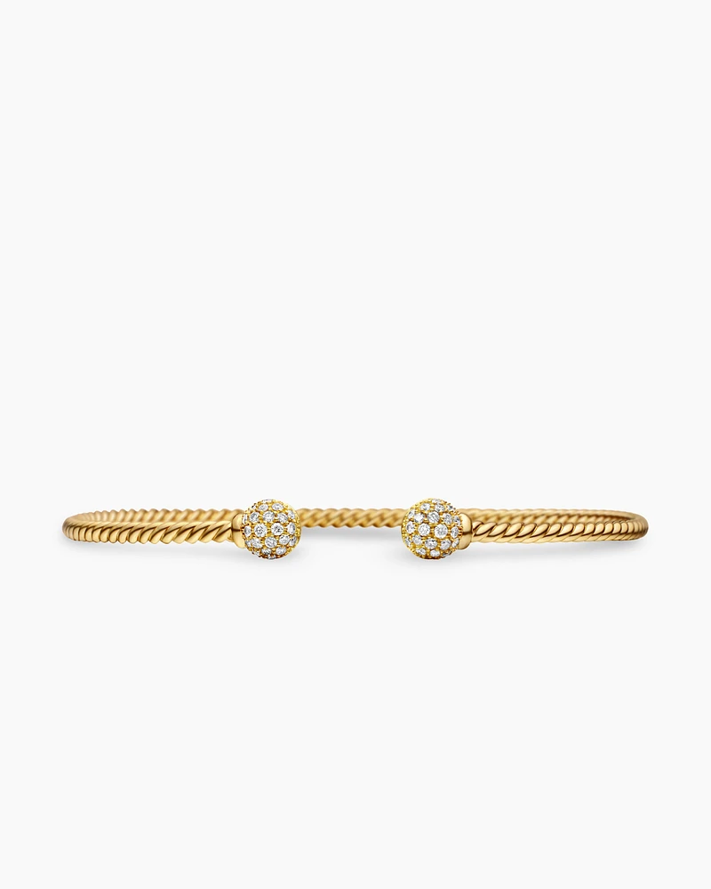 Solari Bracelet in 18K Yellow Gold with Diamonds, 2.6mm