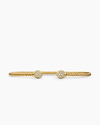 Solari Bracelet in 18K Yellow Gold with Diamonds, 2.6mm