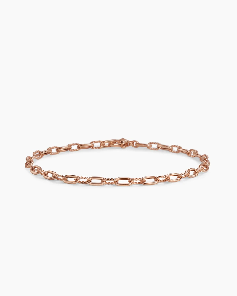 DY Madison® Chain Bracelet with 18K Rose Gold