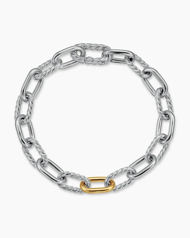 DY Madison® Chain Bracelet with 18K Yellow Gold