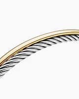 Crossover Linked Bracelet 18K Yellow Gold with Diamonds, 3mm