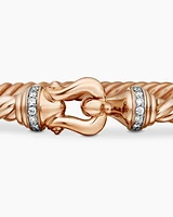 Buckle Bracelet 18K Rose Gold with Diamonds, 3.5mm