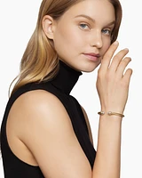 Empire Cable Bracelet 18K Yellow Gold with Diamonds, 5mm