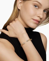Empire Cable Bracelet 18K Yellow Gold with Diamonds, 5mm
