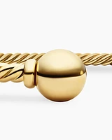 Solari Cablespira® Bracelet in 18K Yellow Gold with Gold Domes, 2.6mm