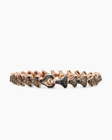 Armoury® Link Bracelet in 18K Rose Gold with Pavé Cognac Diamonds, 9.5mm