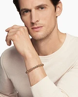 Armoury® Link Bracelet in 18K Rose Gold with Pavé Cognac Diamonds, 9.5mm