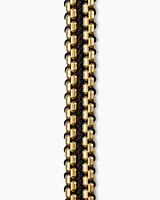 Woven Box Chain Bracelet with 18K Yellow Gold, 10mm