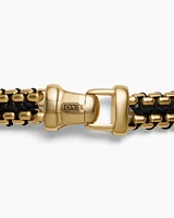 Woven Box Chain Bracelet with 18K Yellow Gold, 10mm
