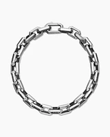 Streamline® Heirloom Chain Link Bracelet Sterling Silver with Pavé Black Diamonds, 7.5mm