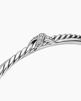 Petite X Center Station Bracelet with Diamonds, 5.2mm