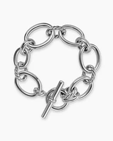 DY Mercer® Chain Bracelet in Sterling Silver with Diamonds, 25mm