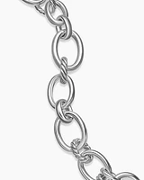 DY Mercer® Chain Bracelet in Sterling Silver with Diamonds, 25mm