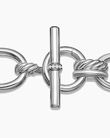 DY Mercer® Chain Bracelet in Sterling Silver with Diamonds, 25mm
