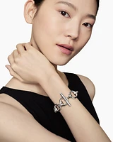 DY Mercer® Chain Bracelet in Sterling Silver with Diamonds, 25mm