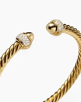 Cable Bracelet 18K Yellow Gold with Diamonds
