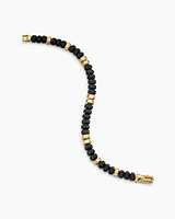 Hex Bead Bracelet with 18K Yellow Gold
