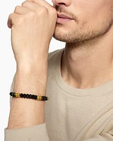 Hex Bead Bracelet with 18K Yellow Gold