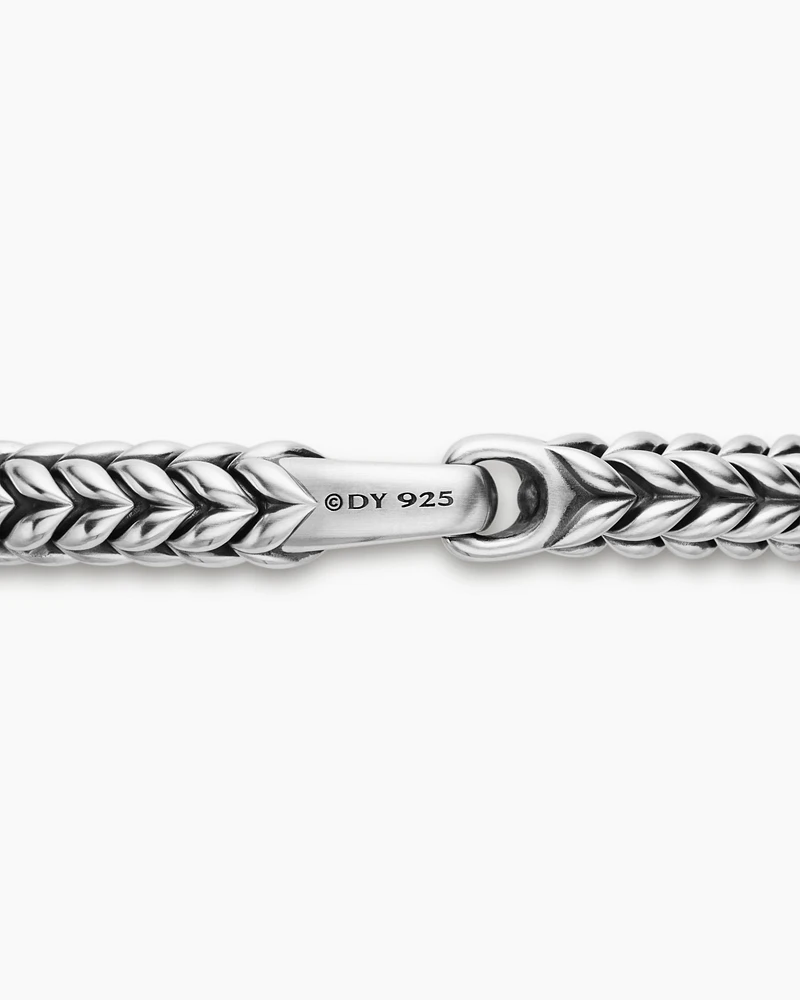 Chevron Bead Bracelet Sterling Silver