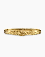 Ouroboros Bracelet in 18K Yellow Gold with Diamonds, 8mm