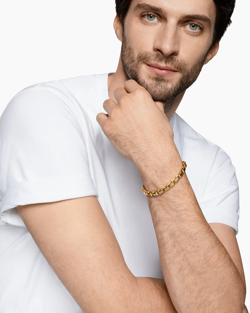 Streamline® Double Heirloom Link Bracelet 18K Yellow Gold, 8mm