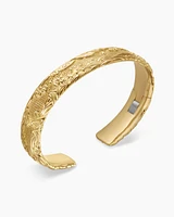 Waves Cuff Bracelet in 18K Yellow Gold, 12mm