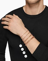 Box Chain Bracelet in 18K Rose Gold, 3.4mm