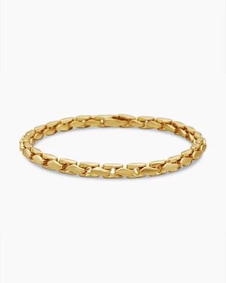 Fluted Chain Bracelet 18K Yellow Gold