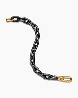 Chain Links Bracelet with Black Titanium and 18K Yellow Gold