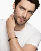 Chain Links Bracelet with Black Titanium and 18K Yellow Gold