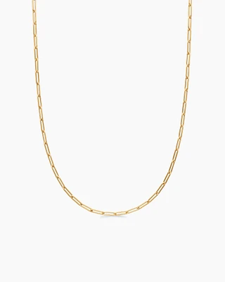 Cairo Chain Link Necklace 18K Yellow Gold, 7.5mm