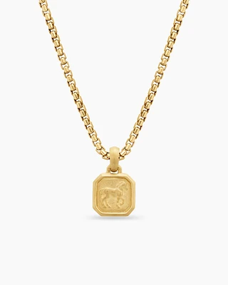 Petrvs® Horse Amulet in 18K Yellow Gold, 13.4mm