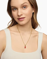 Petrvs® Bee Amulet in 18K Yellow Gold with Carnelian and Diamonds, 15.4mm