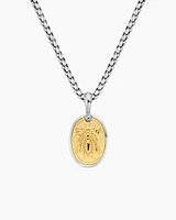 Petrvs® Bee Amulet in Sterling Silver with 18K Yellow Gold, 29mm