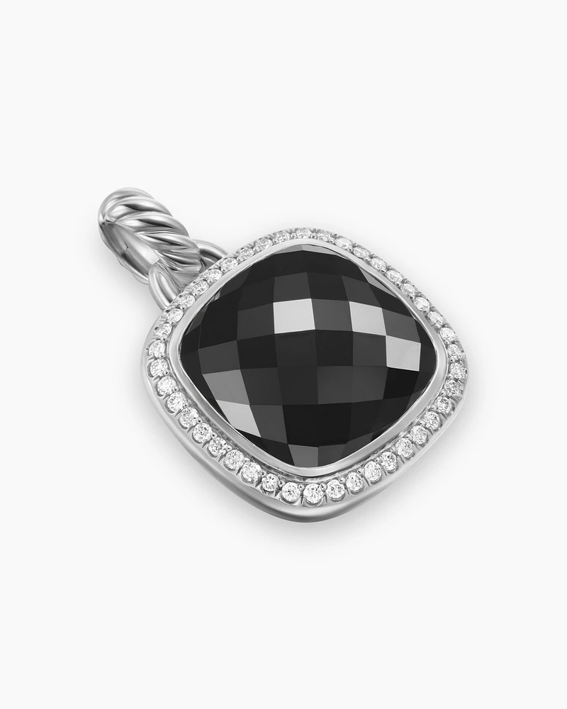Albion® Pendant in Sterling Silver with Black Onyx and Diamonds