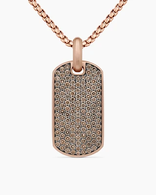 Chevron Pinky Ring in 18K Rose Gold with Diamonds, 10mm