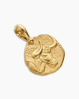Taurus Amulet in 18K Yellow Gold, 27mm