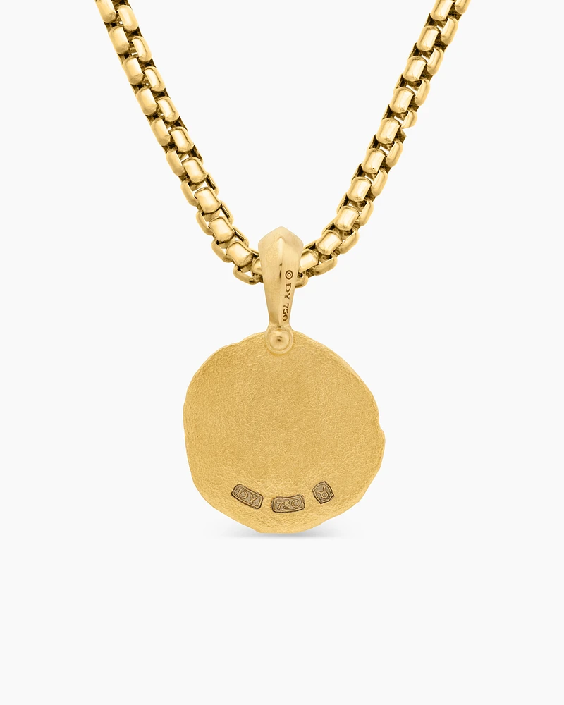 Taurus Amulet in 18K Yellow Gold, 27mm