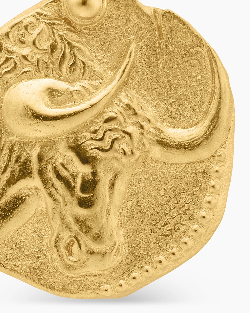 Taurus Amulet in 18K Yellow Gold, 27mm