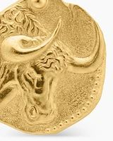 Taurus Amulet in 18K Yellow Gold, 27mm