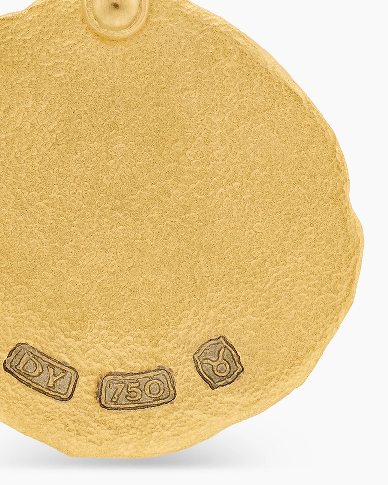 Taurus Amulet in 18K Yellow Gold, 27mm