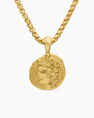 Virgo Amulet in 18K Yellow Gold, 27mm