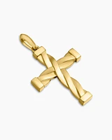 DY Helios™ Cross Pendant in 18K Yellow Gold, 48mm