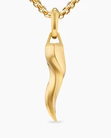 Cornicello Amulet in 18K Yellow Gold, 30mm
