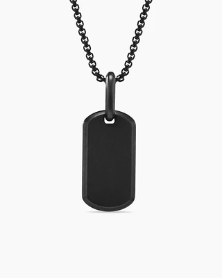 Chevron Tag in Black Titanium