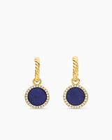Petite DY Elements® Drop Earrings in 18K Yellow Gold with Lapis and Diamonds, 22.6mm
