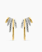 DY Mercer® Multi Hoop Earrings in Sterling Silver with 18K Yellow Gold and Diamonds