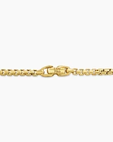 Cross Station Necklace 18K Yellow Gold with Diamonds, 5mm