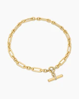 Lexington Chain Necklace in 18K Yellow Gold with Diamonds, 9.8mm